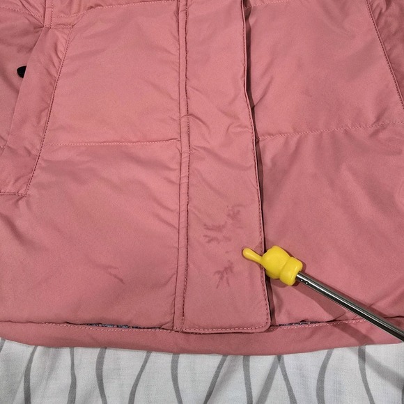 Vineyard Vines Women's Small Pink Puffer Vest Goose Down Zip Pockets - Picture 4 of 11